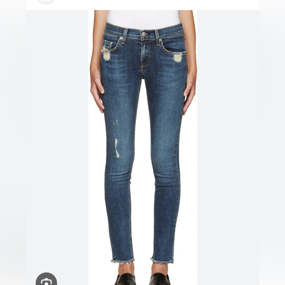 rag & bone Dark Blue Skinny Jeans La Paz